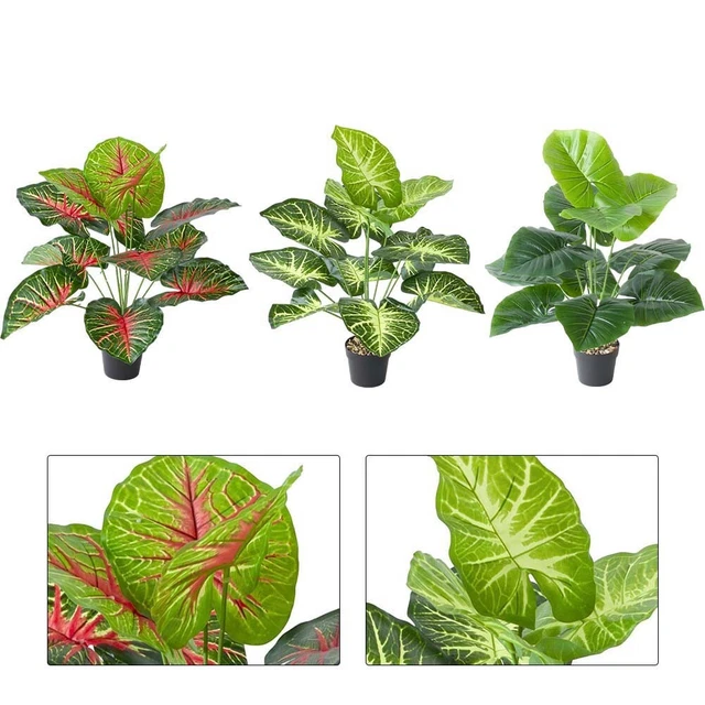 4 piante artificiali per interni, piccole piante artificiali succulente in plastica, con vaso in ceramica, false piante verdi, decorazione