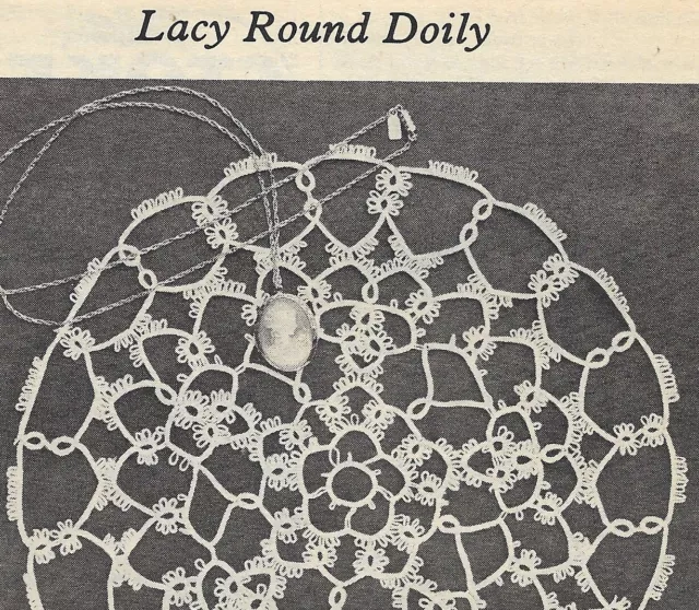 INSTRUCCIONES DE PATRÓN DE DOILY REDONDAS DE ENCAJE de colección