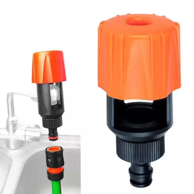Universal Kitchen Mixer Tap To Garden Hose Pipe Connector Adapter Tool ORANGE 4