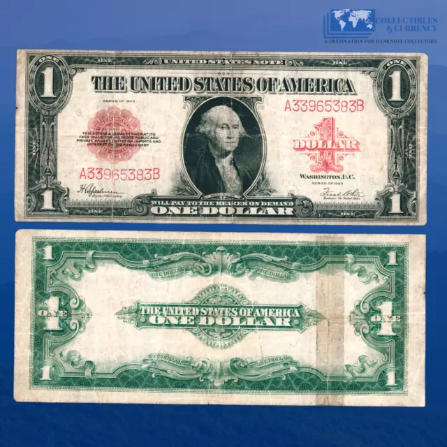 Fr.40 1923 $1 One Dollar Legal Tender Note "HORSEBLANKET", VF #65583