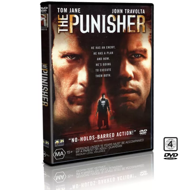 The Punisher DVD : John Travolta / Tom Jane : Thriller Movie : Brand New