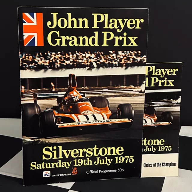 1975 Silverstone British Gp F1 Programma Gara Emerson Fittipaldi Carlos Pace