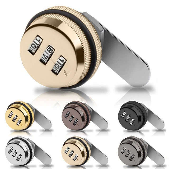 LOCK SAFE COMBINATION Cam Cabinet Drawer 3 Digital Code For Mail Box ...