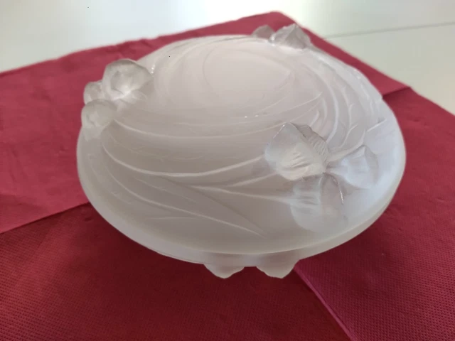 Lot De 2 Petits Bols Coupelles En Verre Ciselé Vintage - 15cl - Occasion - Pour Dessert Ou Décoration