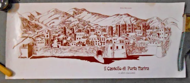 Poster Vintage - Mario Moscardini - Albenga Il Castello Di Porta Marina -