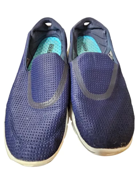Skechers Go Walk 3 Slip On Shoes Womens Size 8 Navy GOGA Plus + Comfort