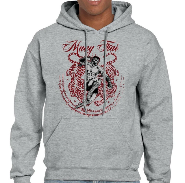 MUAY THAI HOODIE UFC MMA Martial Arts Thailand Training Top Gym TIGER Shorts