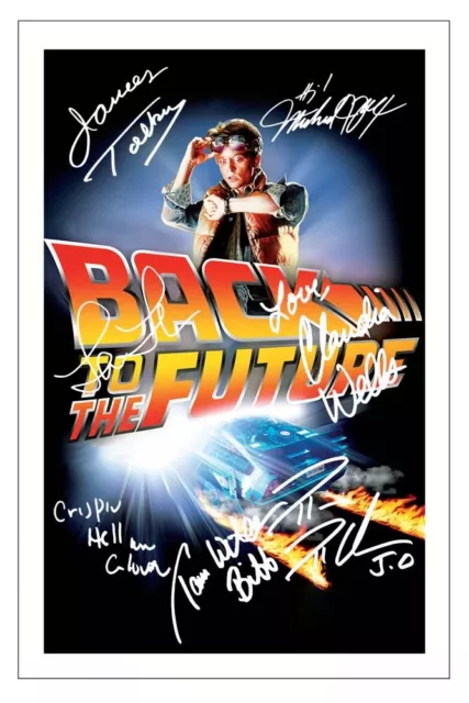 BACK TO THE FUTURE Cast Multi Signed Autograph Gift PHOTO Signature Print