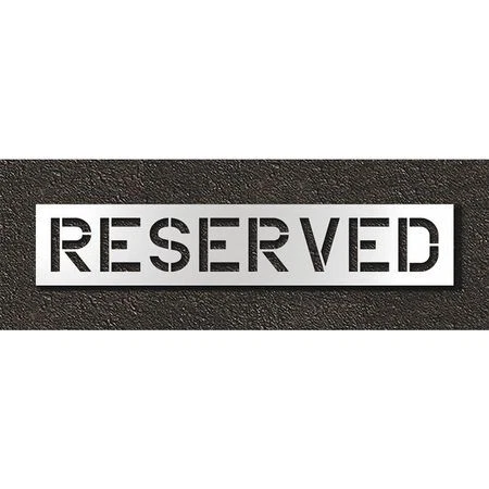RAE STL-108-71233 Pavement Stencil,Reserved, STL-108-71233