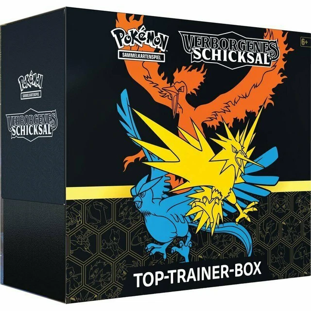 Pokemon Verborgenes Schicksal Top Trainer Box DEUTSCH Booster + Promo NEU
