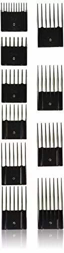 Oster Professional Comb Set, Plastic Black 10-Pcs, For Classic 76 Style Clippers