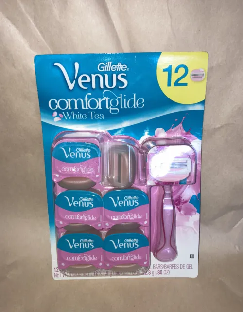 Afeitadora De Mujer Gillette Venus Comfort Glide Té Blanco, 12 Unidades Sellada.