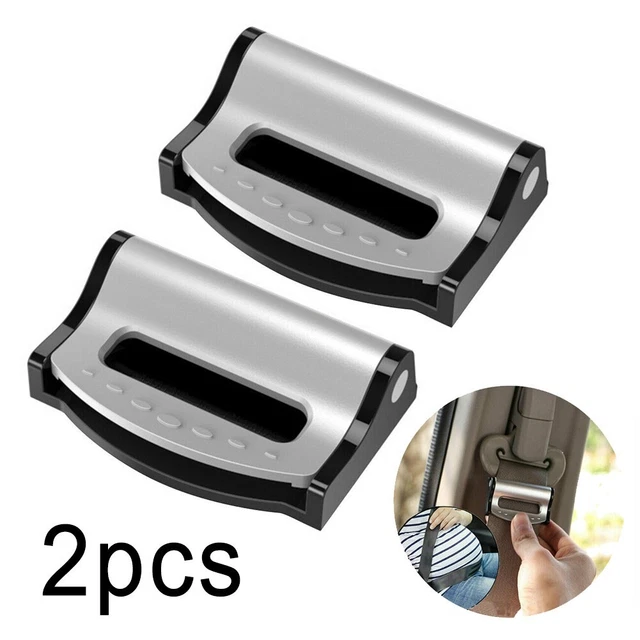 Duradero Práctico Asiento de coche Soporte Tapón de seguridad (Plata) Clip Clips