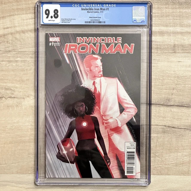 Invincible Iron Man 1 Cgc 9.8 1:25 Dekal Variant Riri Williams Ironheart 2017