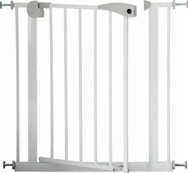 Barrière de sécurité BERRIN 75 - 175 cm blanc | porte escalier Auto-close TOP 2