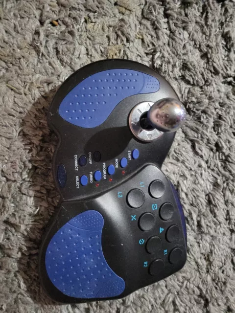 Intec PlayStation 2 PS2 Wireless Arcade Combat Stick Joystick w/ Dongle