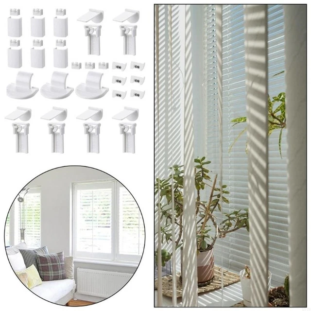 Veemoon Lot De 20 Crochets En Plastique Pour Rideaux - Pour Rideaux