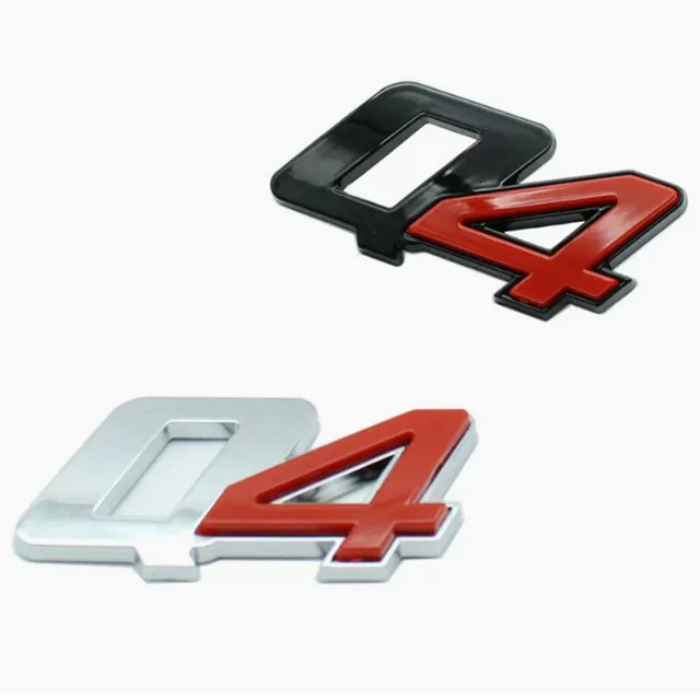 Per Maserati 1pz Ricambi Auto Q4 Decorazione Laterale Posteriore Distintivo Placcatura Levante Ghibli