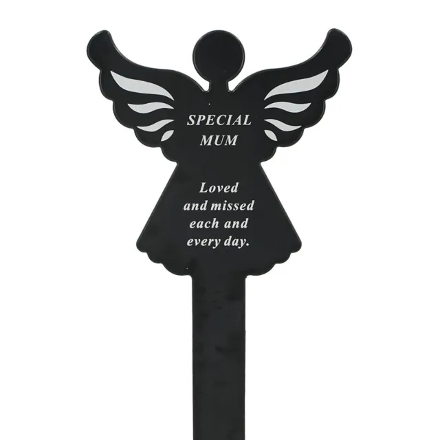 Special Mum Memorial Remembrance Grave Angel Ground Stake Plaque
