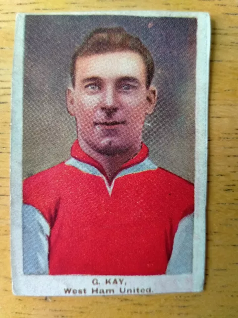G. Kay West Ham Utd DC Thomson Adventure Famous Club Colours & Players 1923