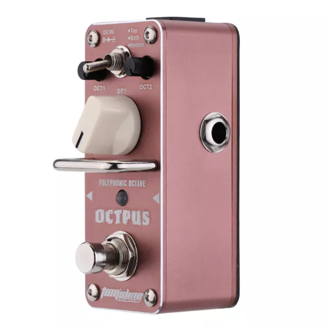 AROMA Octpus Polyphonic Octave Nano Guitar Effect Pedal True Bypass Rock Pop 9V