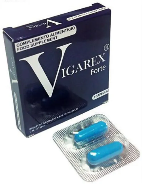 VIGAREX FORTE 2 cp complemento alimenticio afrodisíaco 100% natural unisex