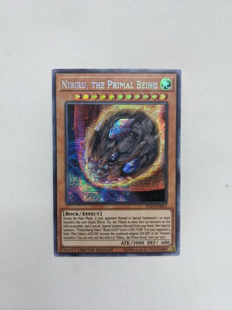 Nibiru Yugioh Nibiru, The Primal Being - TN19-EN013 Prismatic Secret Rare Yugioh Card Collectible Card Nibiru Yugioh Nibiru, The Primal Being - TN19-EN013 Prismatic Secret Rare Yugioh Card Collectible Card