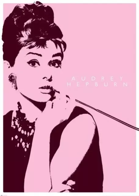 Audrey Hepburn Cigarello Giant PPREMIUM  LAMINATED POSTER FILM PRINT QUALITY