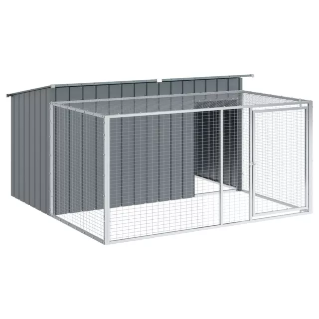 AX Box Cani Casetta Gabbia 1.97x1.94x1.1m Tetto Spaziosa Area Corsa Casa 3214224