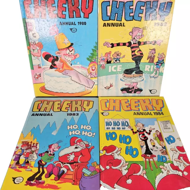 4 Cheeky Annuals Bundle 1980s Comic Book Annual