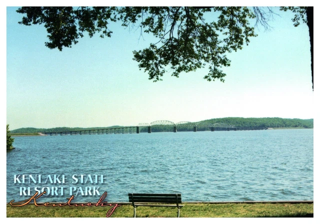 Eggners Ferry Bridge Kentucky Lake State Resort Park Chrome Postcard Unposted