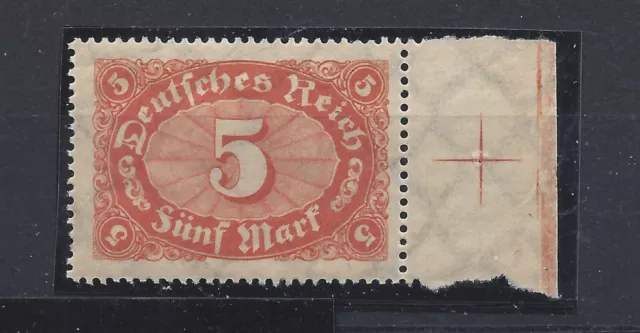 Nr. 194 b,  braunorange, 5 Mark, postfrisch, gepr. "INFLA Berlin",Michel 1000.-