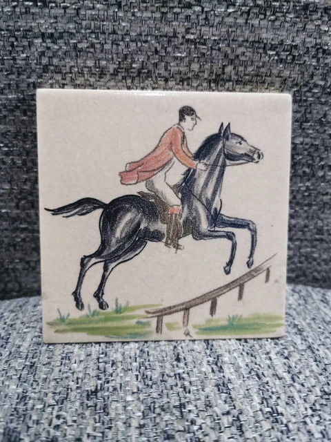 Rhotico England Tile Vintage Collectable Hand painted