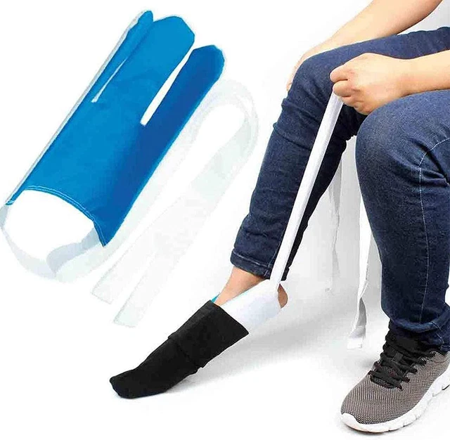Anziehhilfe für Socken und Hosen (2 teilig) für Ältere Behinderte und Schwangere
