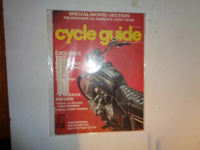 November 1977 Cycle Guide Magazine