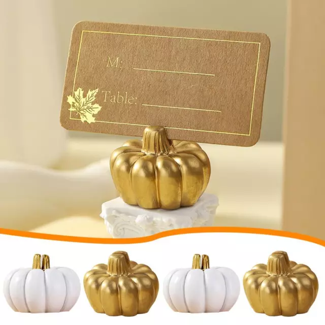 Mini Pumpkin Place Card Holders Table Card Holders for Wedding Party Table Deco,