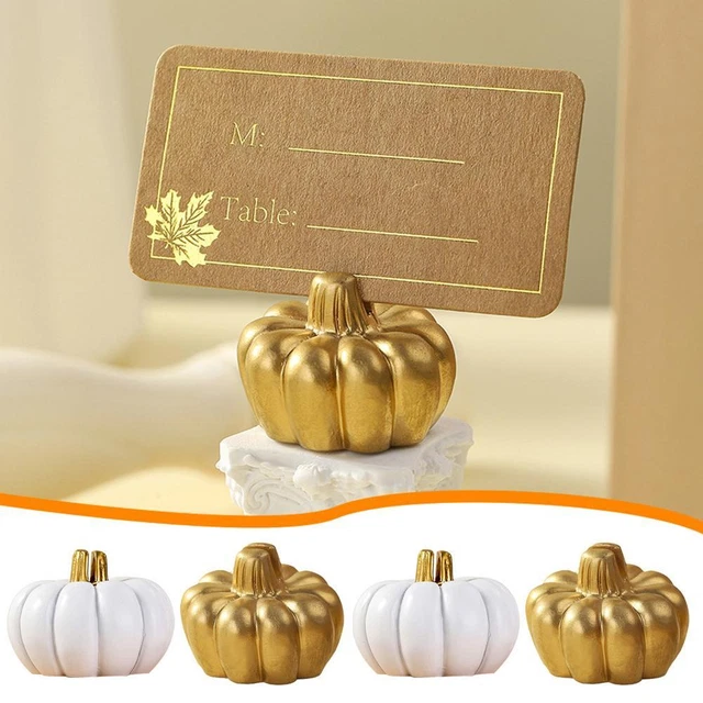 Mini Pumpkin Place Card Holders Table Card Holders for Wedding Party Table Deco,