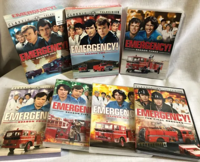 Emergency! Complete Seasons 1-6 Plus the Final Rescues DVD Sets New Kevin Tighe