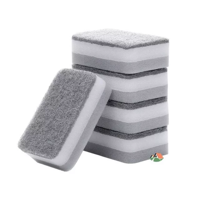 5Pcs Sponge Eraser Melamine Foam Cleaner Kitchen Pad Dish Bowl Cleaning Sponges