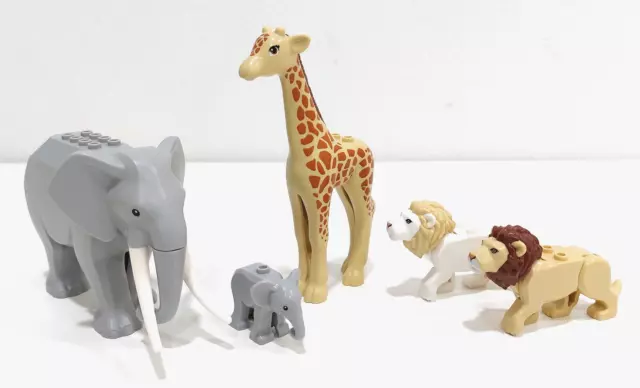 LEGO® Tiere NEU - Elefant, Baby Elefant, Löwe,  Giraffe - NEU