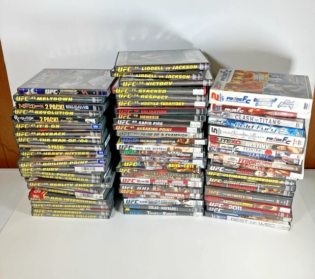 UFC ULTIMATE FIGHTING Championship DVD Disc Lot 35 pcs $120.00