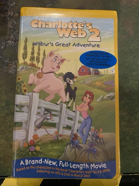CHARLOTTES WEB 2: Wilburs Great Adventure Promotional VHS 2002 $40.00
