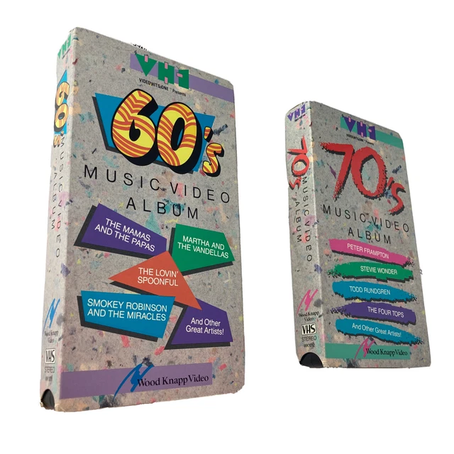 VH1 60’S & 70’s Music Video Album VHS Hits Wood Knapp RARE 1988 32.24