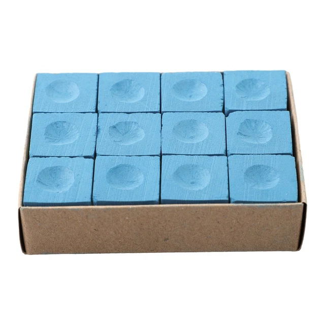 Nanook - 12 Bâtonnets De Craie Pour Billard Ou Snooker - Couleur Bleue