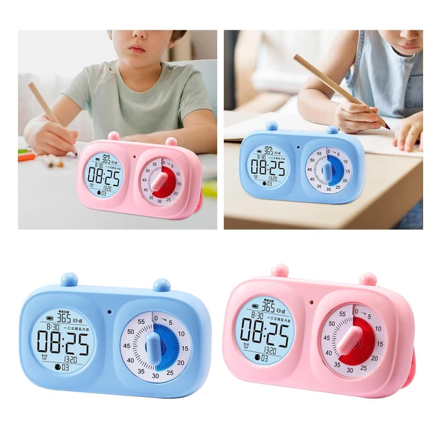 VISUAL TIMER CLOCK Digital 60 Minute Countdown Timer for Study Kids 27