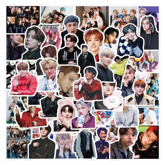 55pcs ATEEZ Stickers for Teens, Cute Trendy Kpop Singer Waterproof Vinyl Deca...