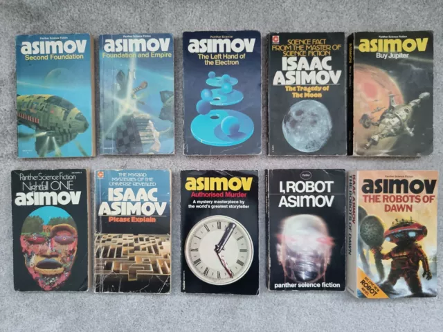 10 X Isaac Asimov Vintage Books - Panther Sci-Fi, Space.