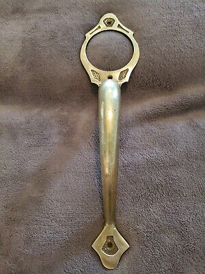 Vintage Brass Door Pull Handle With Decorative Touches