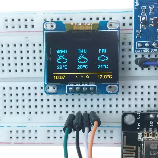 Kit stazione meteo ESP8266 0,96" display OLED IIC per avviamento Arduino IDE IoT 3