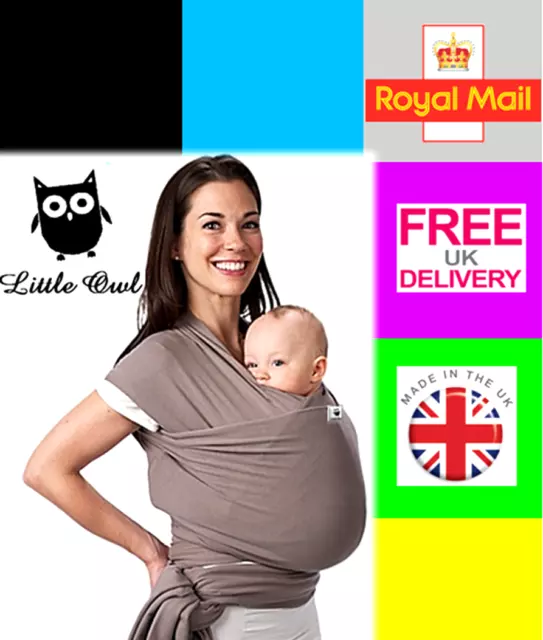 BABY SLING STRETCHY WRAP CARRIER, travel light and silky soft - MANY COLOURS!